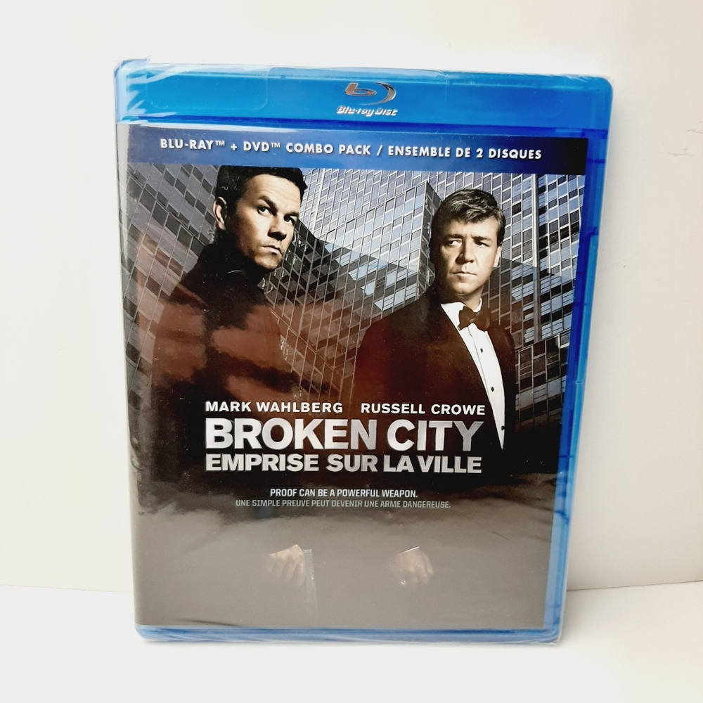 🍒4 for $20🍒 Broken City Bilingual (Blu-ray / DVD Combo) Drama Movie